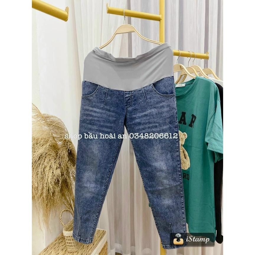 Quần Bò Bầu, Quần Jeans Bầu Hàng Mềm Đẹp Loại 1 Thời Trang Trẻ Trung, Đủ Size Cho Mẹ Bầu Q6