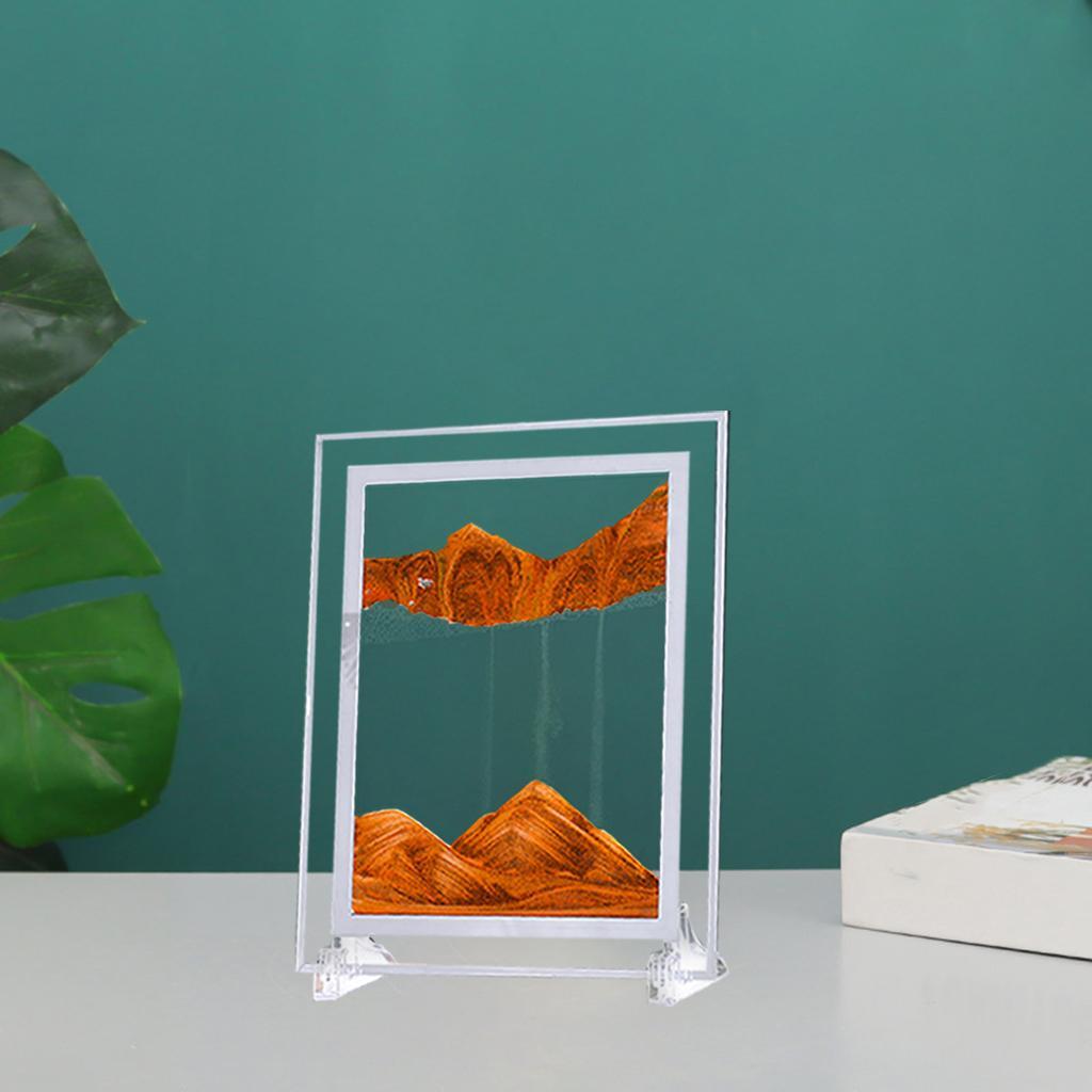 2PCS Natural Dynamic Sand Picture Flowing Desktop Decor Kit Photo Sand Draw