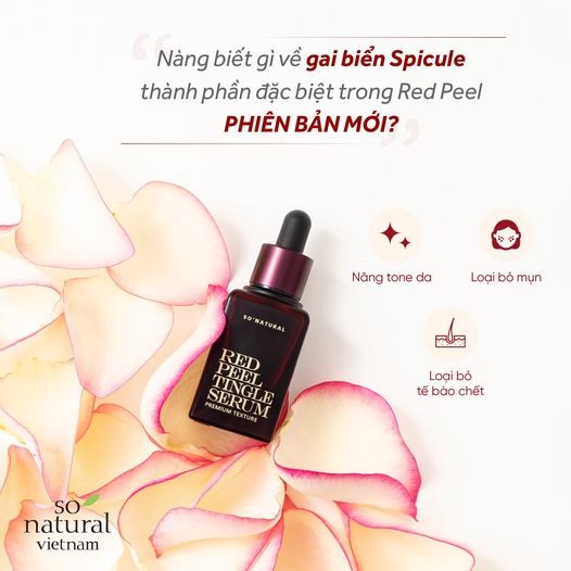 Red Peel Tingle Serum Premium 20ML Tinh Chất Tái Tạo Da Sinh Học  So Natural Chính Hãng Hàn Quốc [Mẫu Mới 2021]