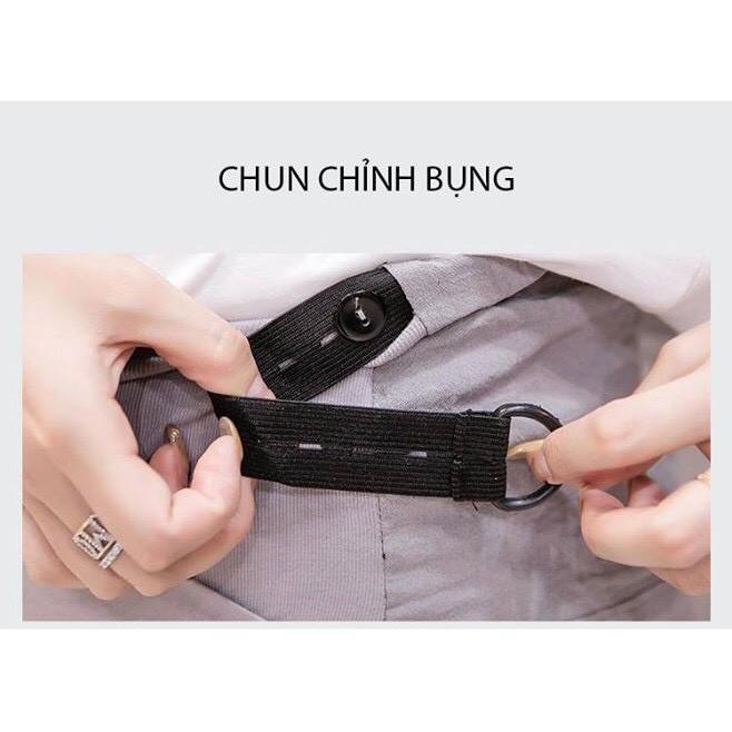 Quần Bầu Baggy Đũi Có Đáp Bụng Và Chun Chỉnh Hàng Đẹp