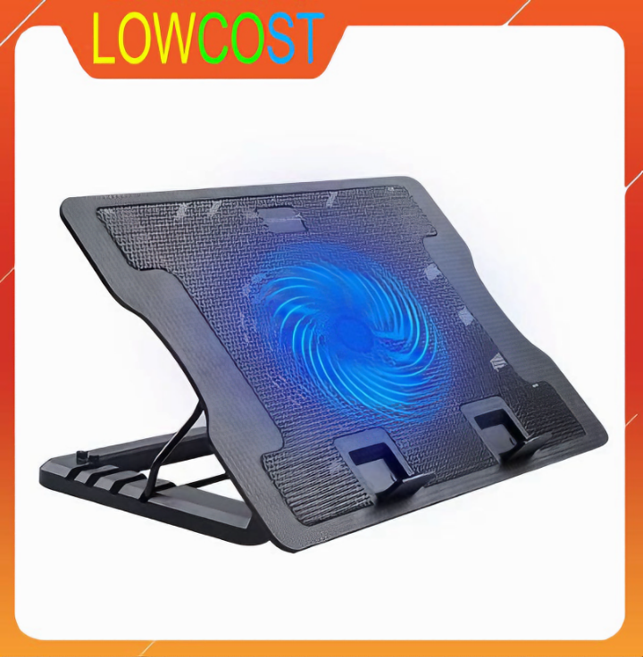 Đế tản nhiệt laptop N88, 1 quạt lớn giải nhiệt cực nhanh nâng 90 độ từ 11 đến 17in (Tặng kèm quà tri ân)- Hàng chính hãng