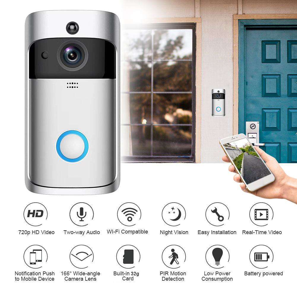 Chuông Cửa Camera Thông Minh không dây giám sát từ xa bằng điện thoại smartphone