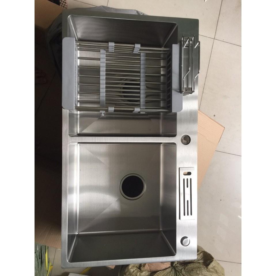 CHẬU RỬA CHÉN 8245 + CÓ DẮT DAO + GÀI THỚT+ TẶNG RỔ ĐA NĂNG