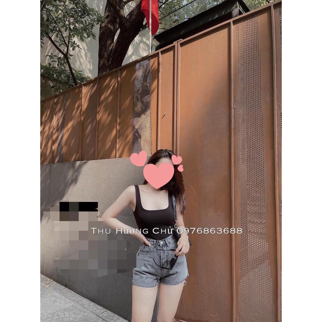 ÁO BA LỖ ZIP CROPTOP CHO NỮ