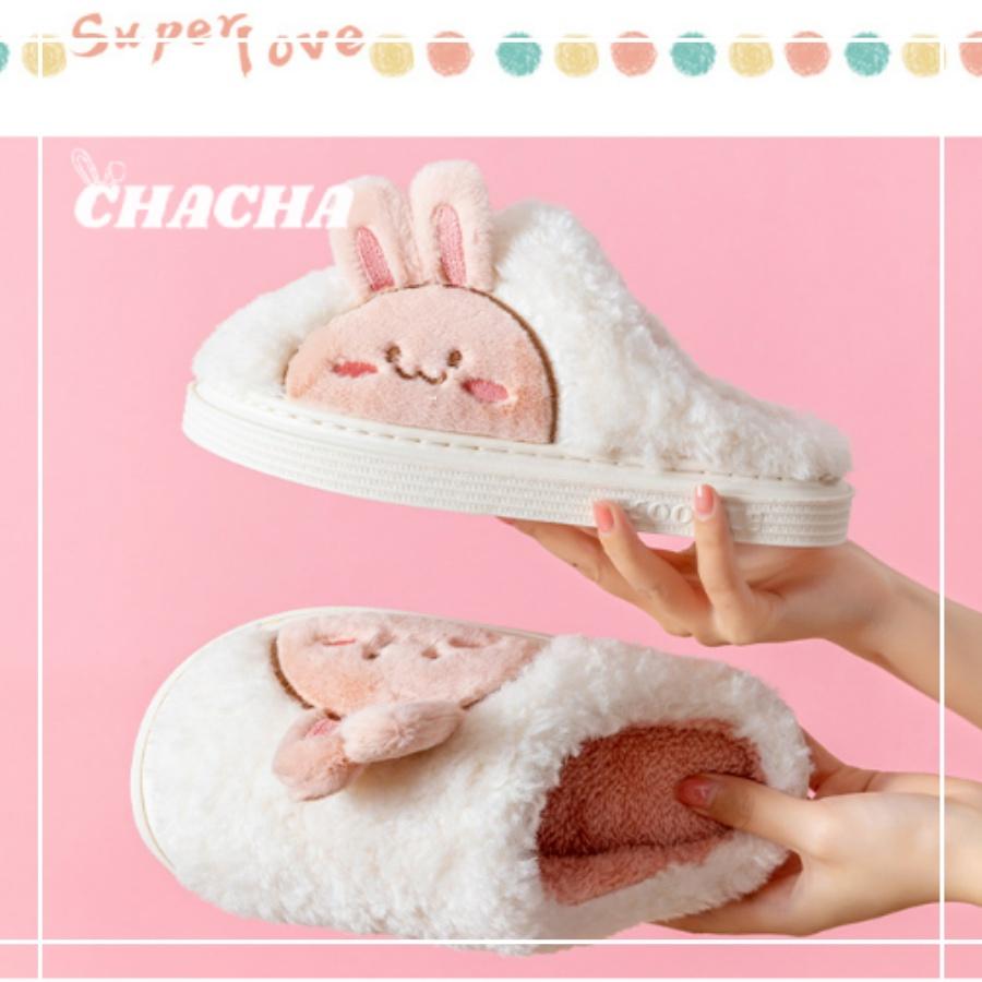 Dép đi trong nhà Chacha Sweet Dép bông hình Thỏ Sky Rabbit Cute siêu êm siêu dễ thương