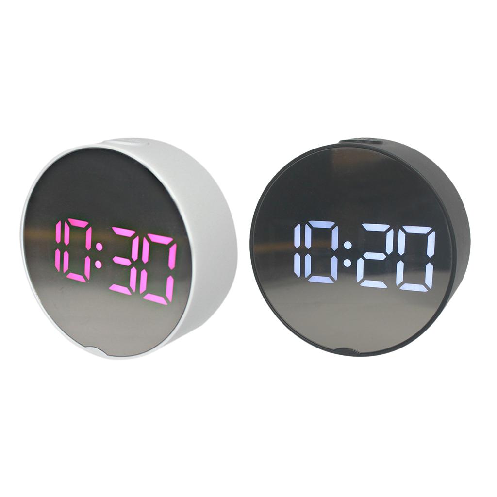 2x LED Alarm Clock Multi-function Easy To Read Electronic For Bedroom Office