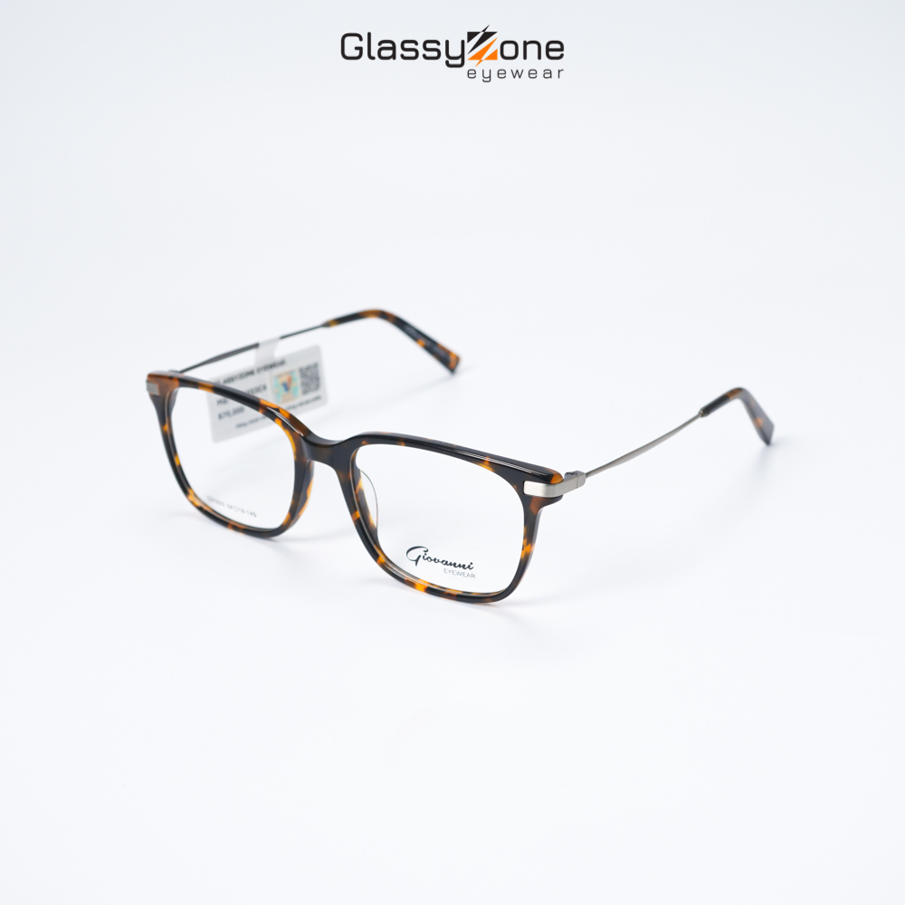 Gọng kính cận, Mắt kính giả cận nhựa Form vuông bầu thời trang Unisex Douglas - GlassyZone