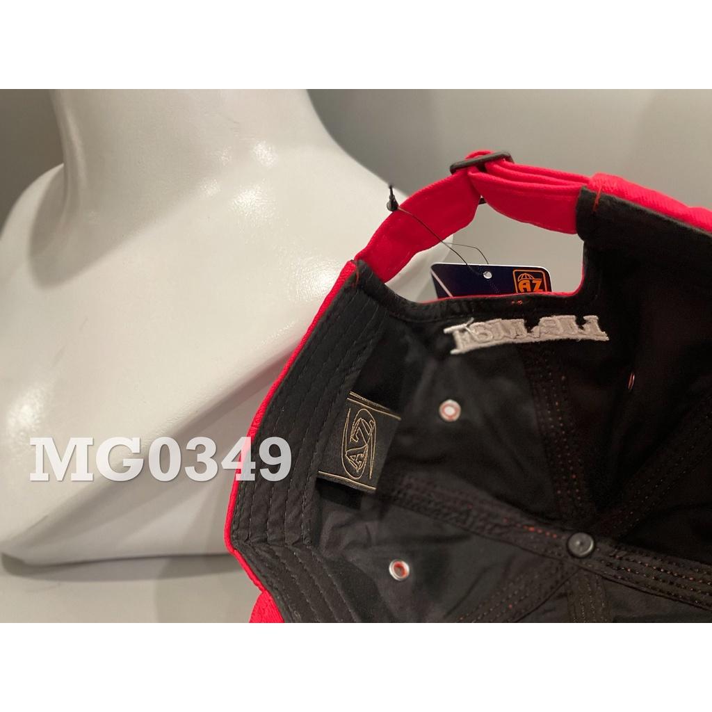 Mũ Lưỡi Trai Nón kết Màu Đỏ Chất Cotton Cao Cấp Logo Thêu Nổi Thiết Kế Thời Trang Freesize Monoshop