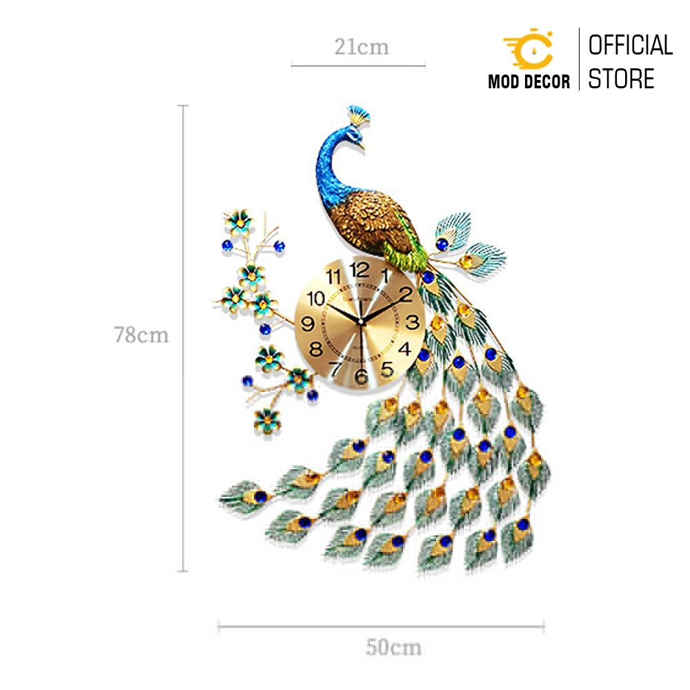 Đồng hồ treo tường trang trí công phượng MOD Decor, Lianzhang mã 916
