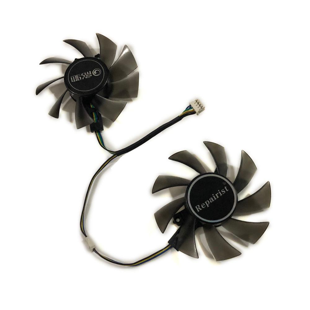 2 Cái/lốc HD7970 HD7950 GPU VGA Cooler 85MM Fan, Để Làm Mát Card Màn Hình Đồ Họa XFX HD 7970 Thay Thế
