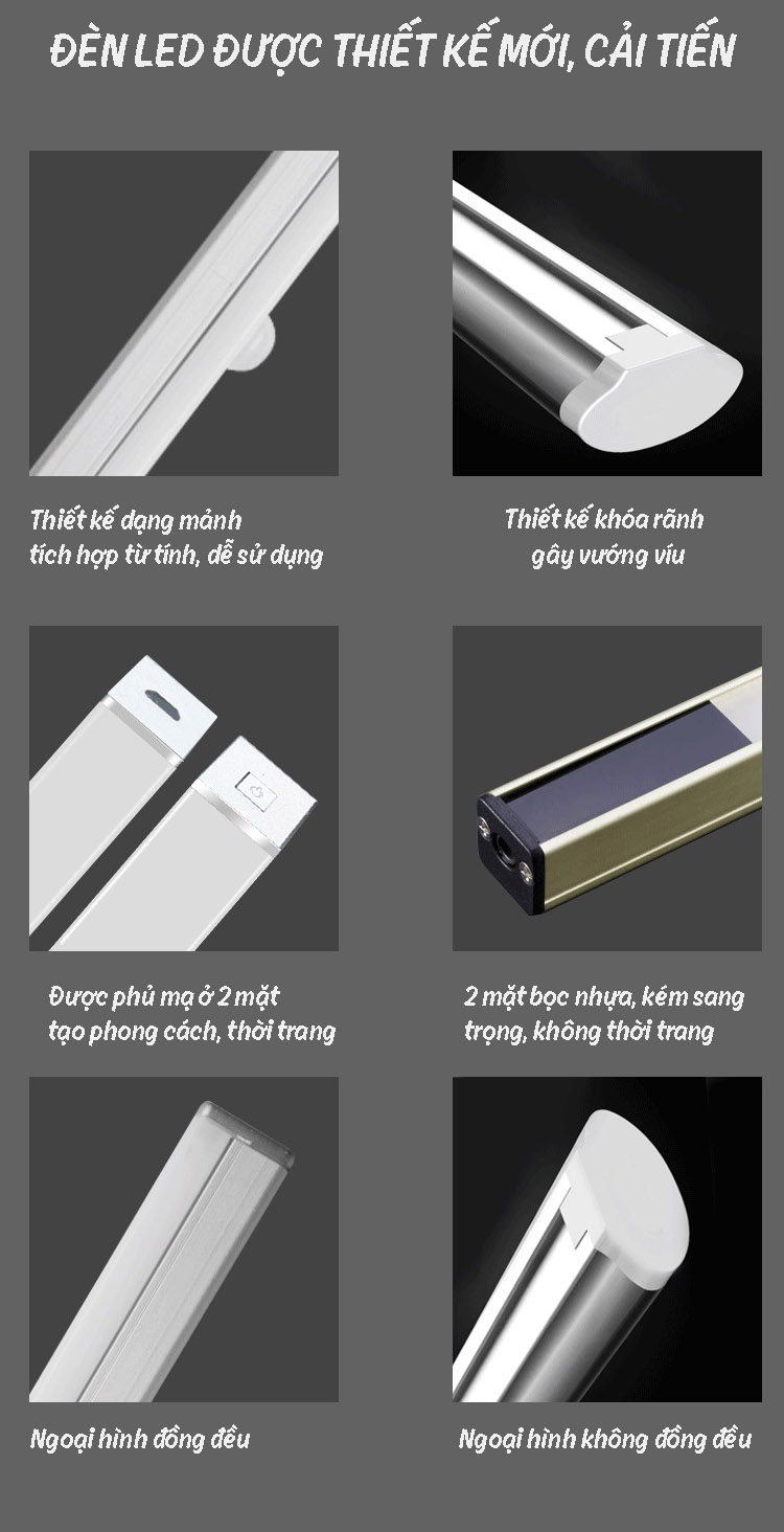 Đèn LED dài di động treo tường có cảm biến chuyển động Aturos BLED120