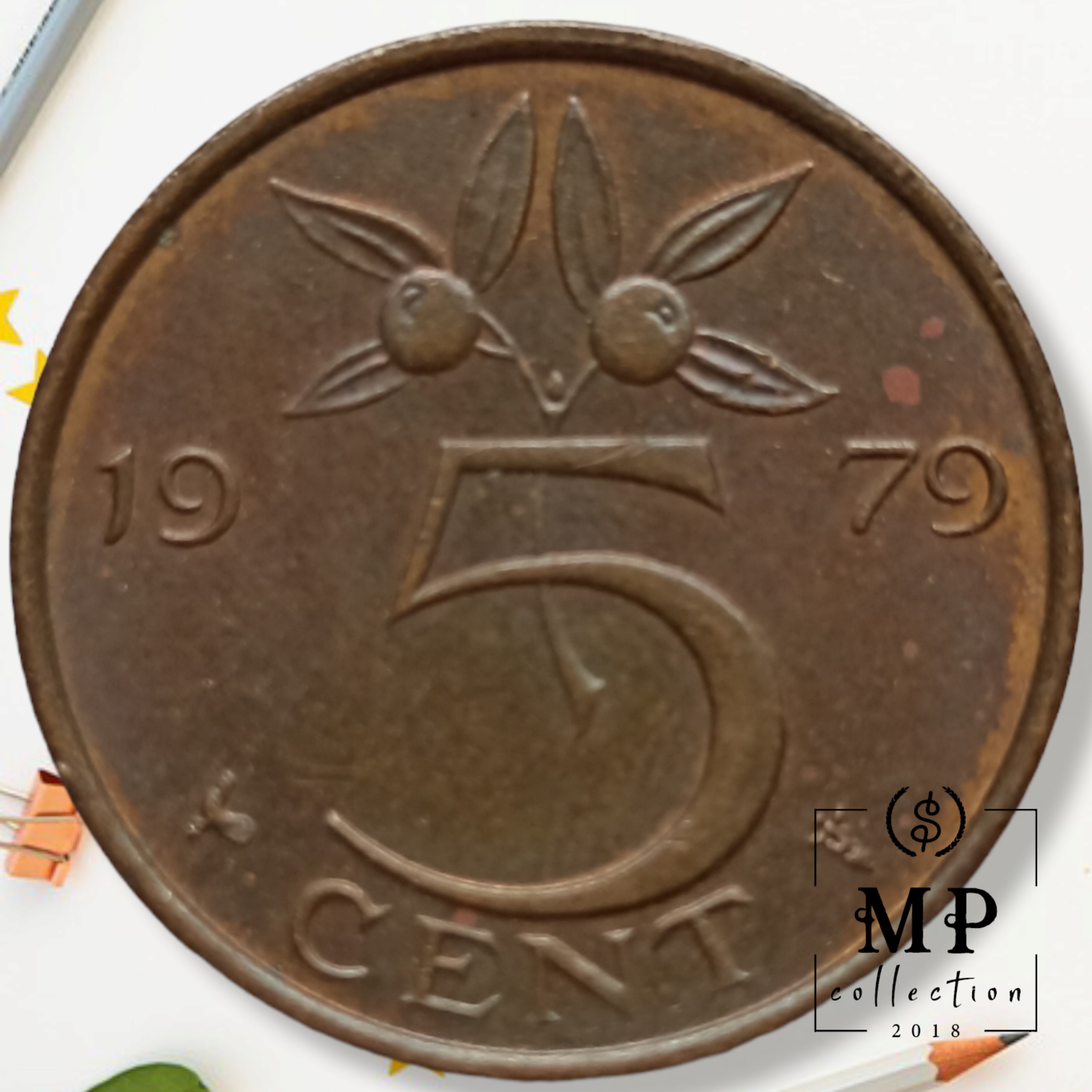 Đồng xu Netherlands 5 Cents hình ảnh Juliana 1950-1980