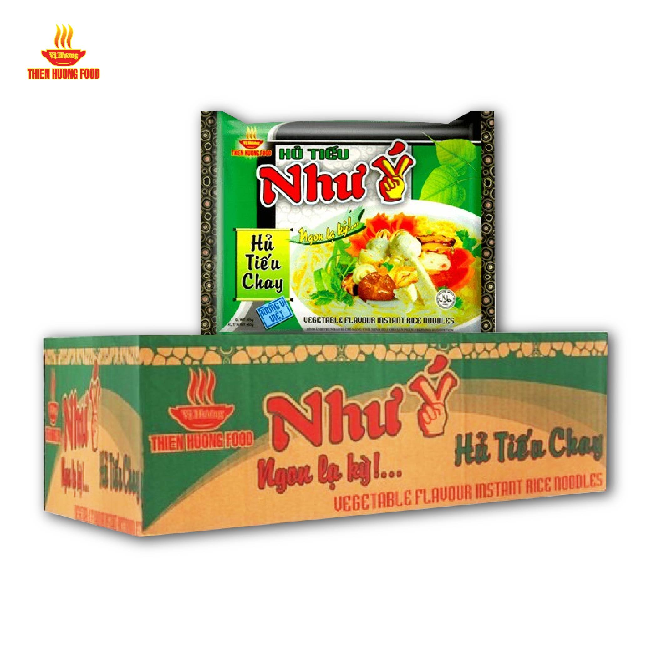 Thùng 30 Gói Hủ Tiếu Chay Như Ý 60g/gói