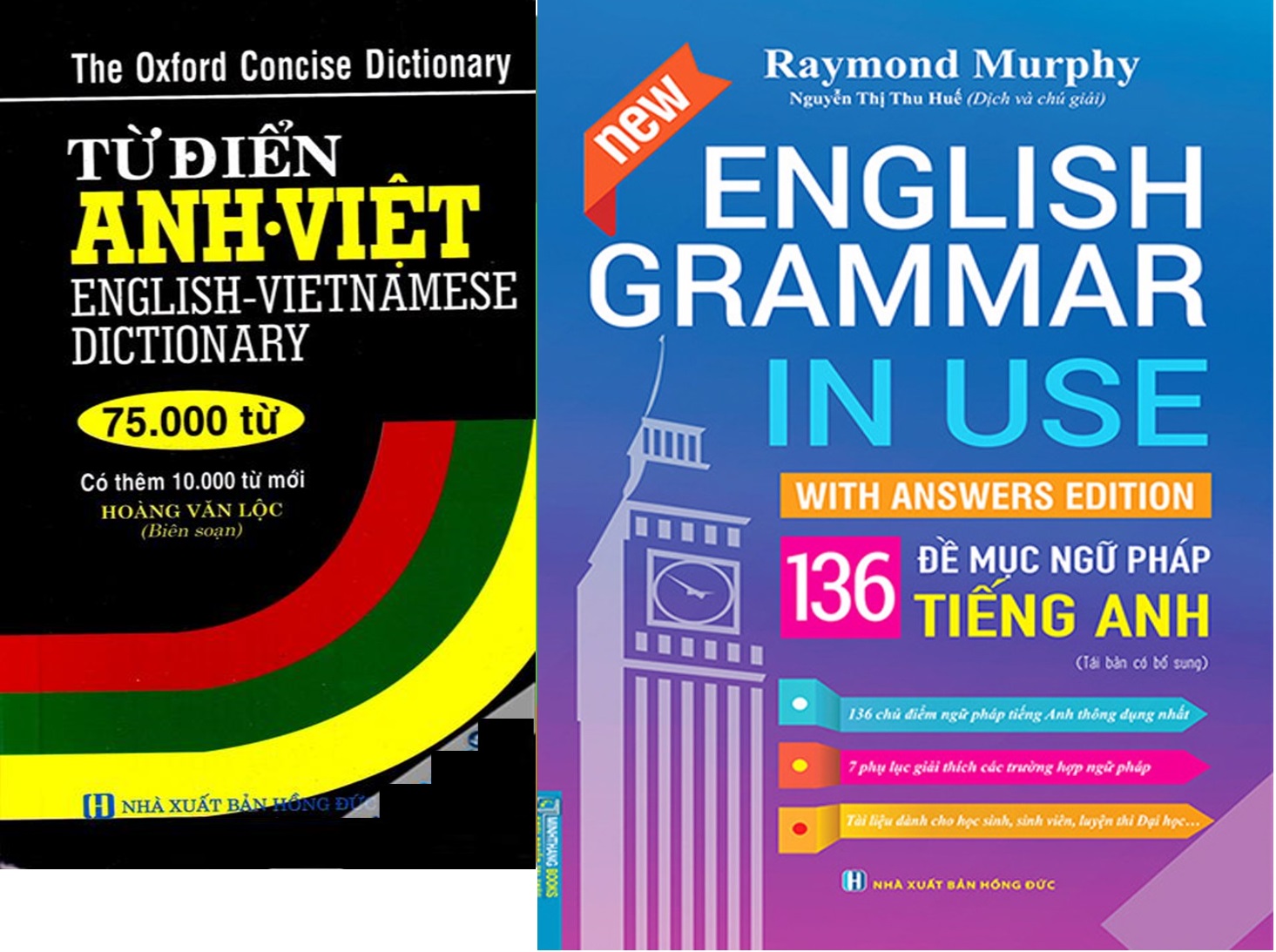 Combo Từ Điển Anh việt 75000 Từ + English Grammar In Use 136 đề mục Ngữ Pháp Tiếng Anh