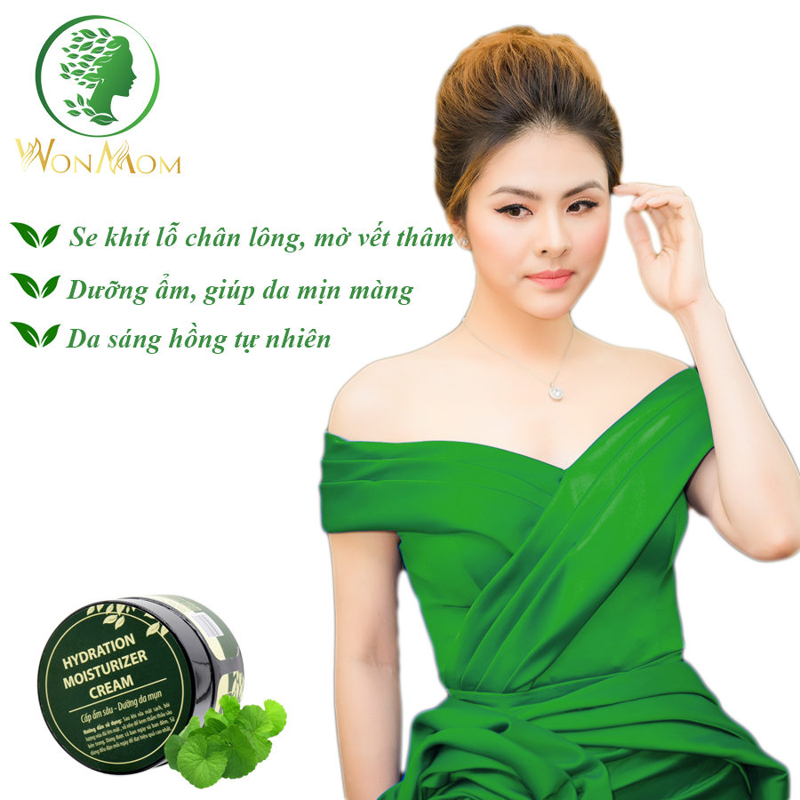 Hydration moisturizer cream, kem cấp ẩm kiềm dầu, chống mụn, dưỡng trắng da Wonmom 50g