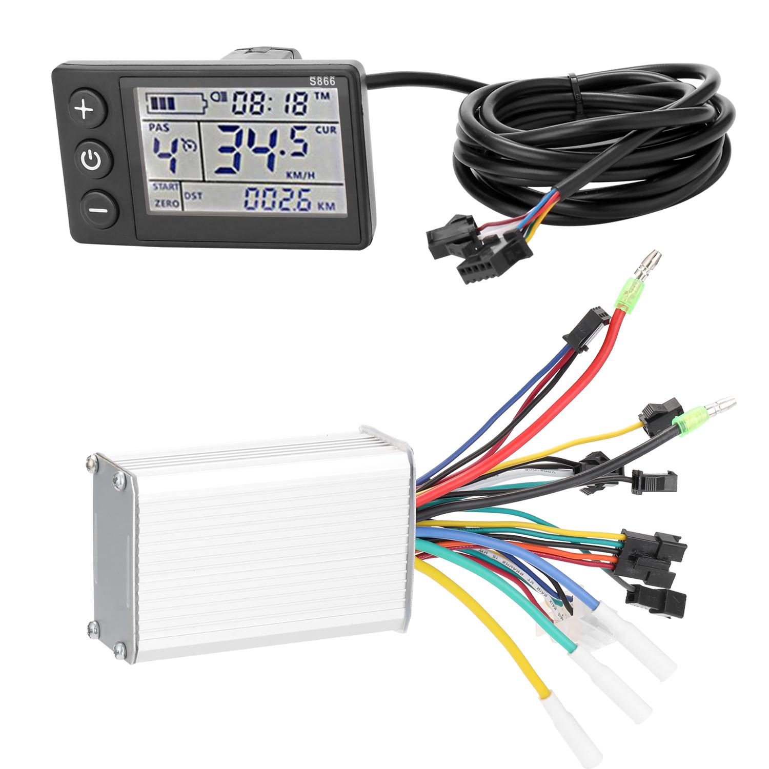 Bộ điều khiển xe đạp điện 24V-48V / 36V-60V 350W với màn hình LCD