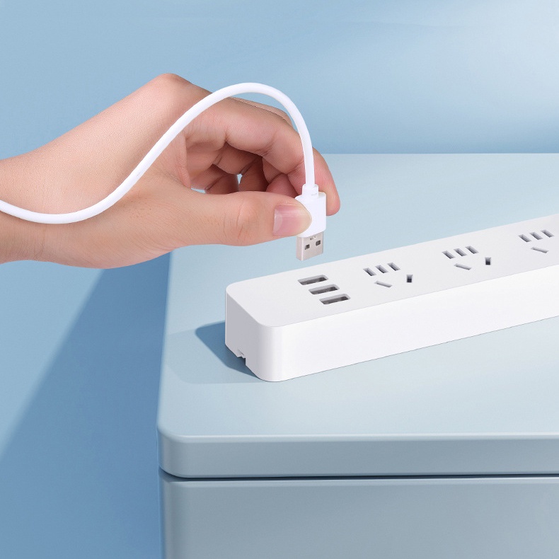 Ổ cắm điện Remax Power Strip PC-3 chui dẹp tích hợp 3 cổng sạc USB - HÀNG CHÍNH HÃNG
