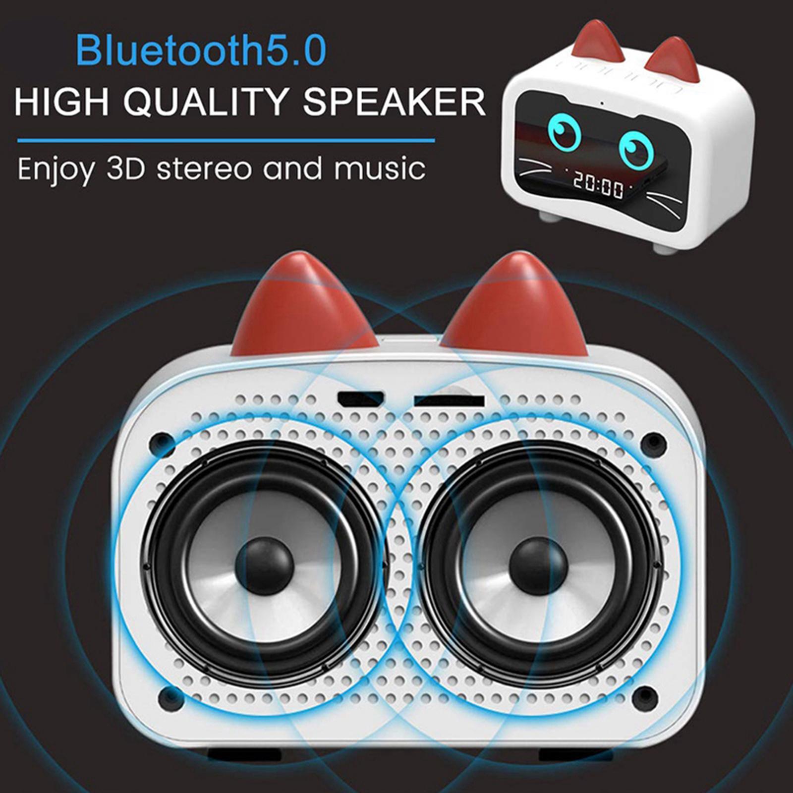 Wireless Bluetooth Speaker Alarm Clock Digital FM Radio Call for
