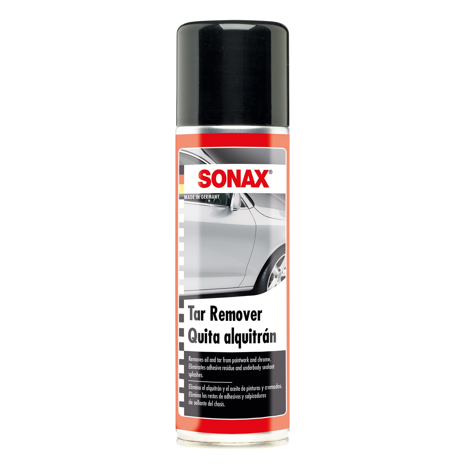 Dung dịch tẩy keo nhựa đường chuyên dụng Sonax 334200 300ml - tặng 1 khăn 3M màu ngẫu nhiên - Không hại sơn, tẩy sạch vết keo, nhựa trên sơn xe hoặc crôm