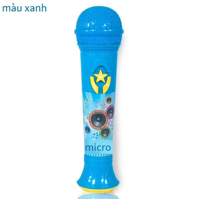Giao hàng nhanh Đèn chiếu sáng cho trẻ em Âm nhạc Micro khuếch đại Đồ chơi Micro Giáo dục sớm Khai sáng Nhạc cụ