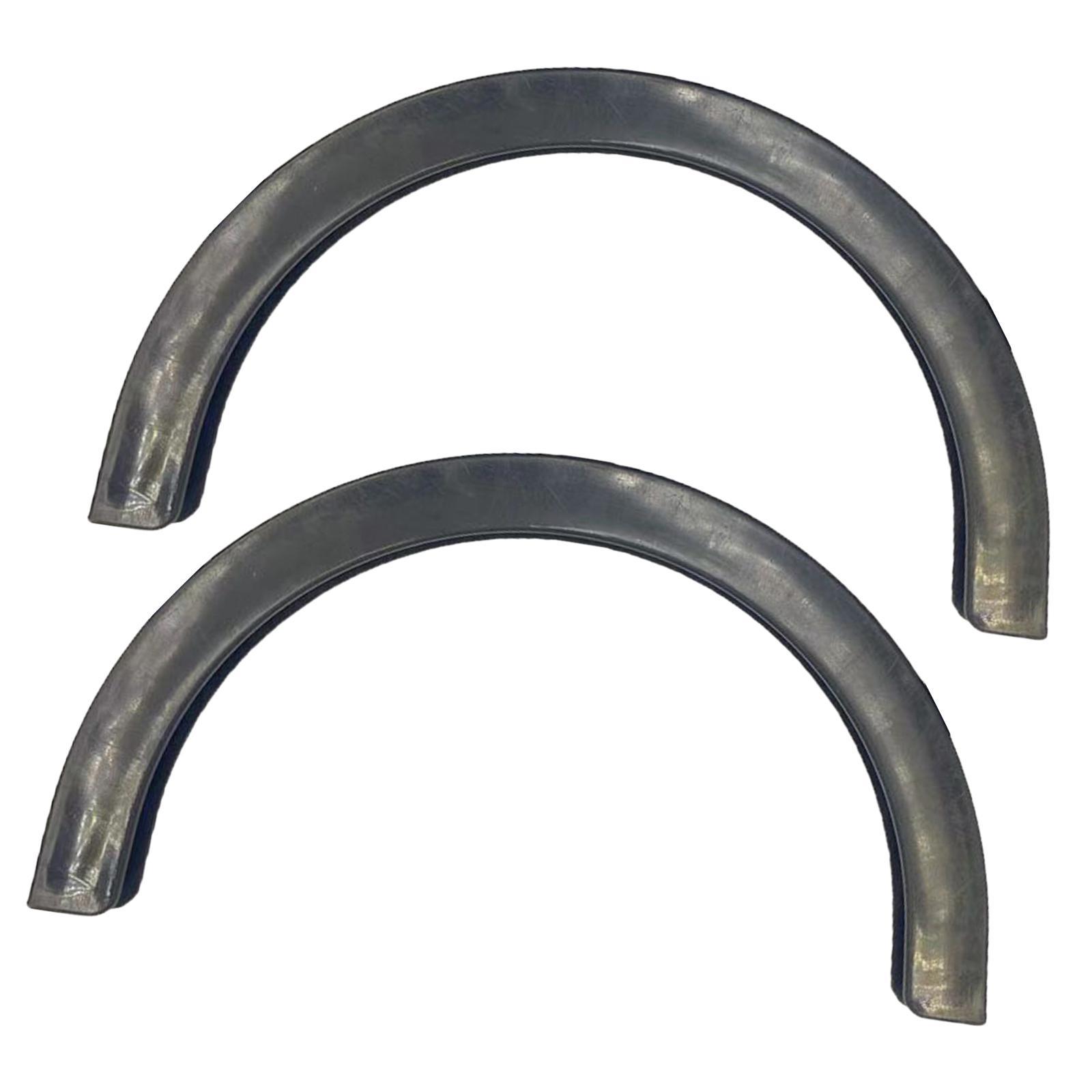 2pcs Rubber Strip Gear for Longboard Skateboard Protection Black