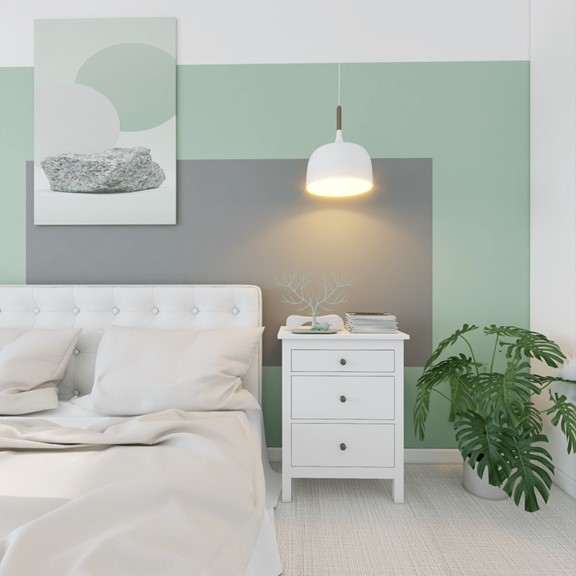 LUMET, Tủ đầu giường tân cổ điển 3 ngăn kéo DRA_245, 58x40x75cm