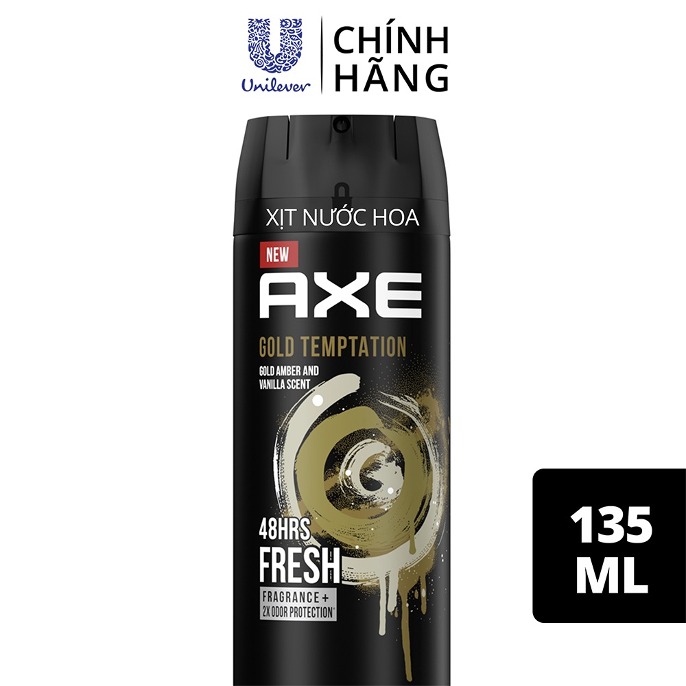 Xịt nước hoa toàn thân dành cho nam AXE Gold Temptation