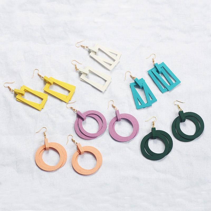 Cặp Bông Tai Nữ Thời Trang Retro