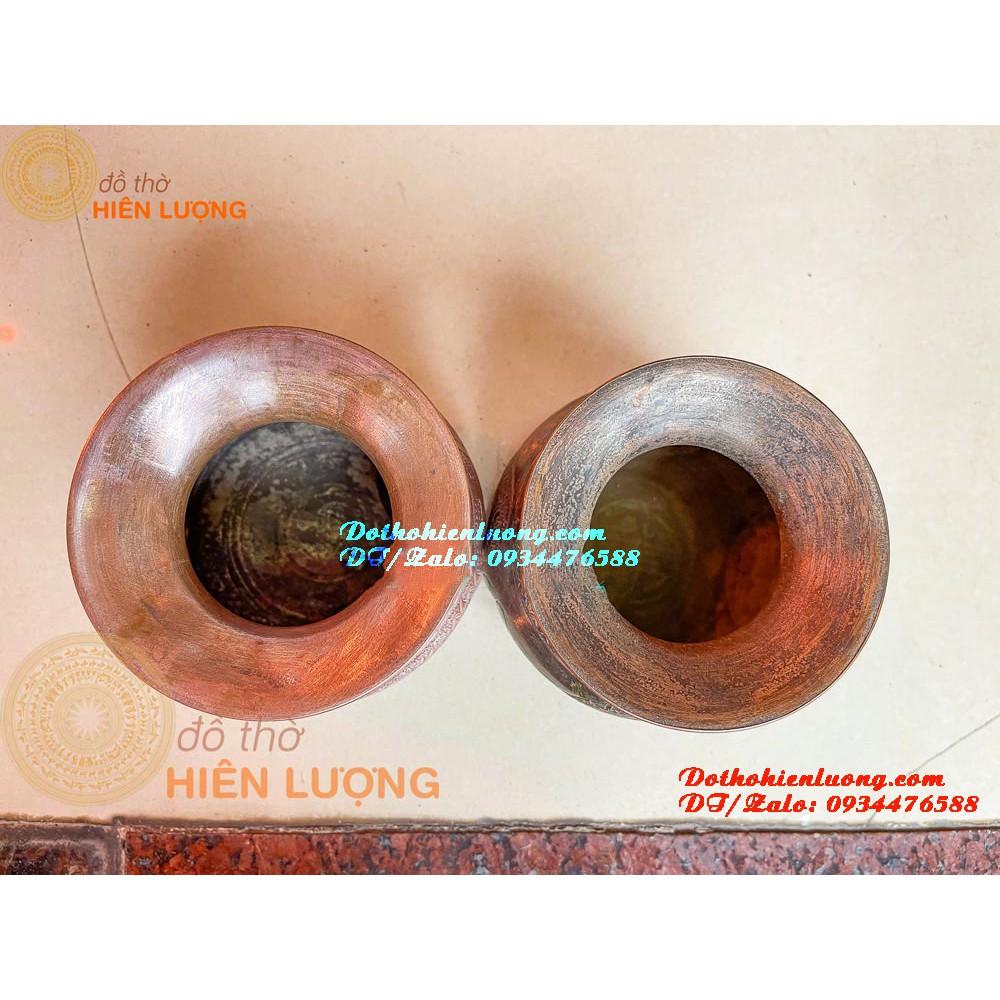 Ống Đựng Bã Trầu Hoa Văn Tứ Linh Chạm Trổ Đẹp Tinh Xảo Kích Thước 8,5x9,5cm - Quà Tặng Ý Nghĩa Cho Người Già