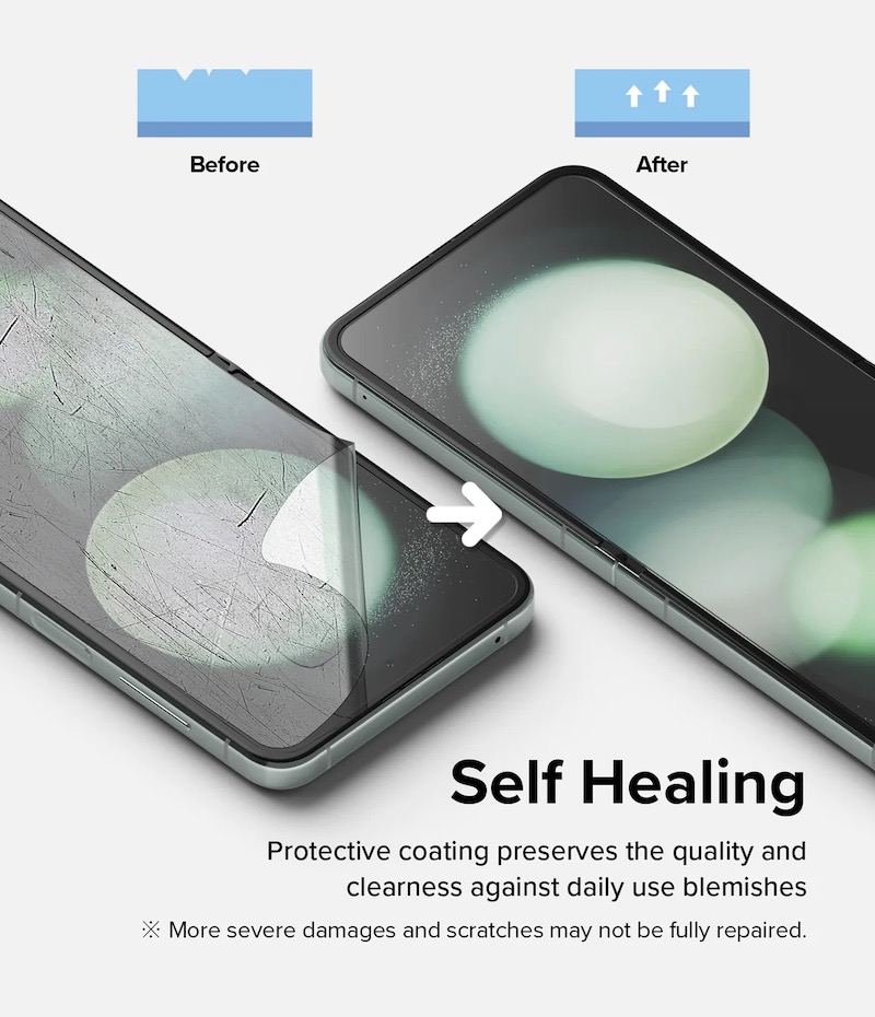 [Combo 2] Dán màn hình dành cho Samsung Galaxy Z Flip 5 RINGKE Dual Easy Film - Hàng Chính Hãng