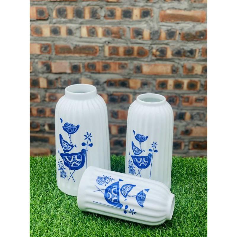 Bình Hoa men sứ sướng nghệ thuật mang phomg trang trí.