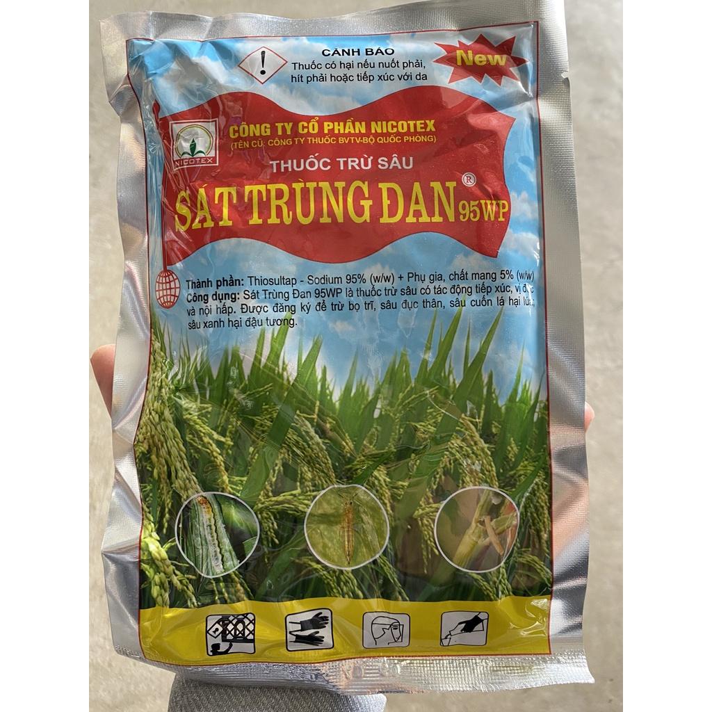 Thuốc trừ sâu Sát Trùng Đan 95WP (100g) trừ bọ trĩ, sâu đục thân, sâu cuốn lá hại lúa; sâu xanh