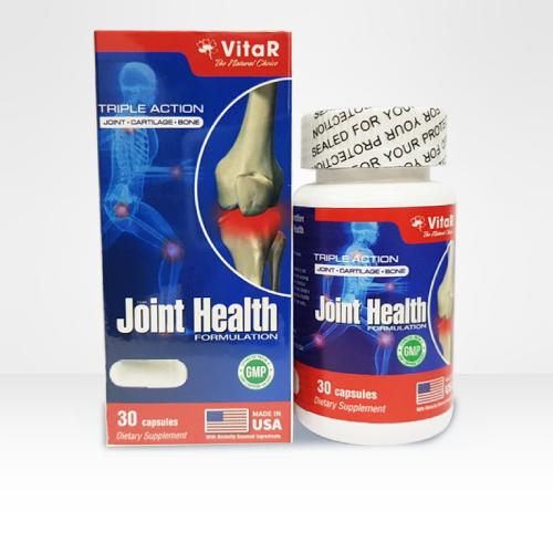 VITAR JOINT HEALTH FORMULATION HỘP 100 VIÊN - TPBVSK - Viên uống bổ khớp giúp giảm viêm khớp, đau khớp, thoái hóa khớp, Glucosamine.