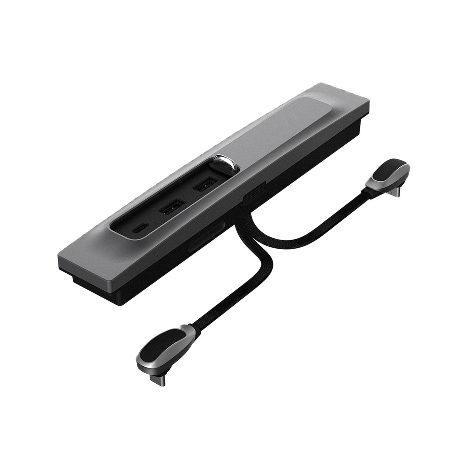 Car USB Hub Adapter Music Listening 3 Ports for  Model Y