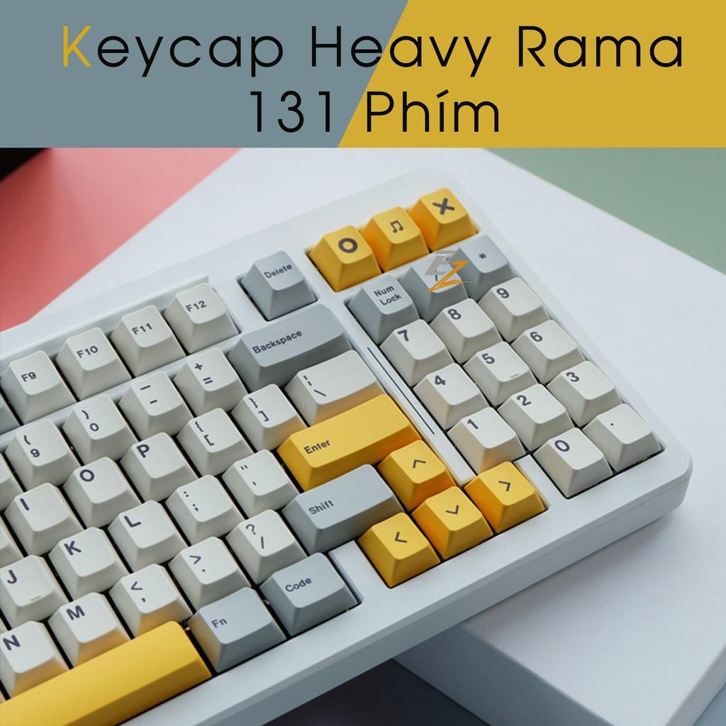 Keycap Heavy Rama Cho Bàn Phím Cơ Chất Liệu Thick PBT Cherry Profile In Dyesub 131 Phím | Gearbros