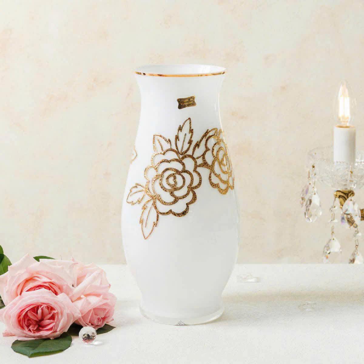 Lọ hoa sứ cao cấp - Đẳng cấp không gian sống cao 30cm Hàng chính hãng