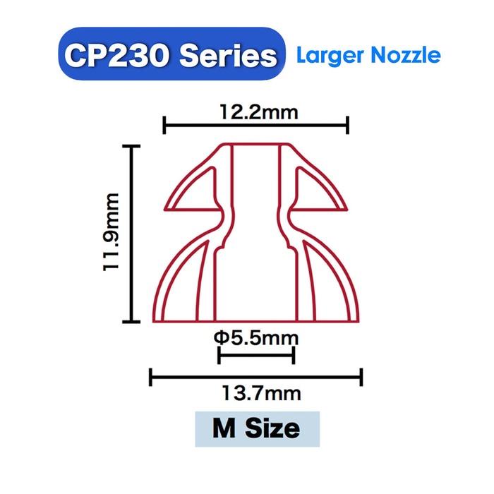 Nút tai nghe Spinfit CP230 cỡ M - Hàng nhập khẩu