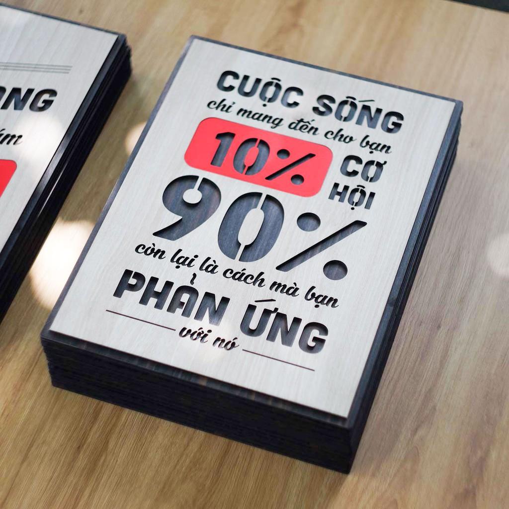 Tranh động lực BIG112: Cuộc sống chỉ mang đến cho bạn 10% cơ hội, 90% còn lại là cách bạn phản ứng với nó