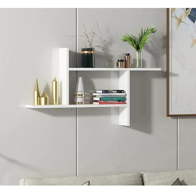 Kệ Gỗ Trang Trí Treo Tường 2 Tầng Tundo CTKT515 KT 100 x 55 x 20cm