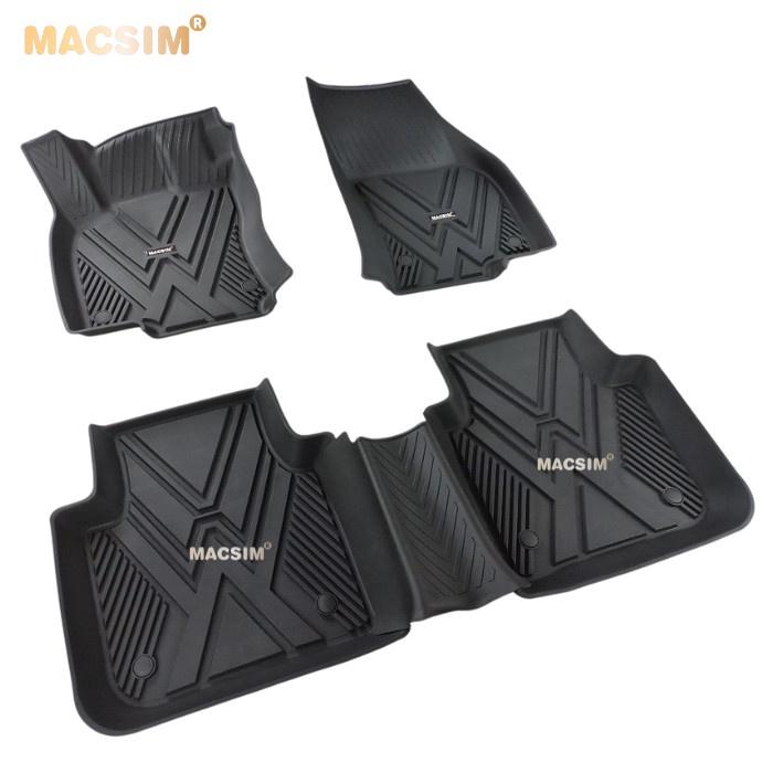 Thảm lót sàn xe ô tô  Volkswagen Tiguan L 2018+ Nhãn hiệu Macsim chất liệu nhựa TPE cao cấp