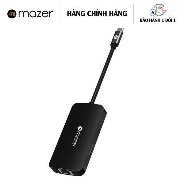 Cổng Chuyển Đổi Mazer USB-C 6-in-1 HUB - Hàng Chính Hãng