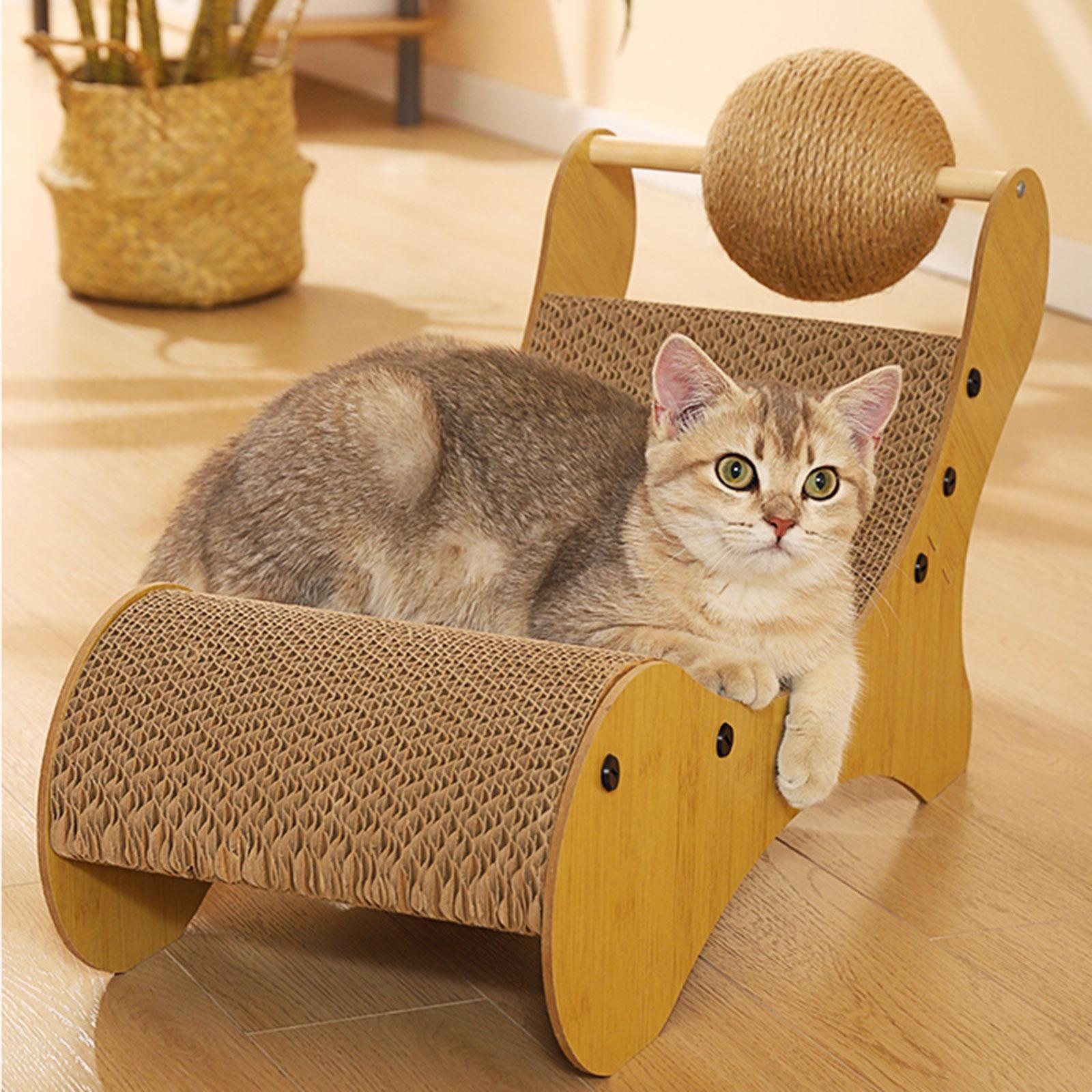 Cat Scratching with Sisal Cat Scratching Ball for Kitty Cardboard Lounge Bed