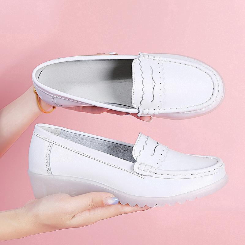 2020 Fashion women outdoor white single sneakers casual nurse shoes