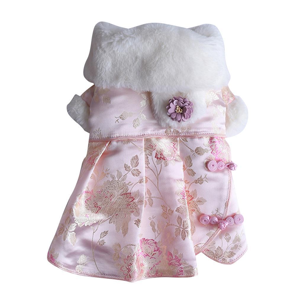 Female Pet Dog Princess Dress Clothes Costume Skirt Apparel