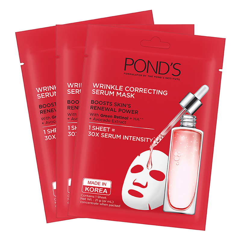 Bộ Dưỡng Da Hoàn Hảo Pond's (9 Mặt Nạ Serum Pond's 21ml + Sữa Rửa Mặt Pond's Ngăn Ngừa Lão Hóa 50ml + Kem Dưỡng Da Ngăn Ngừa Lão Hóa Ban Ngày SPF18 10g)