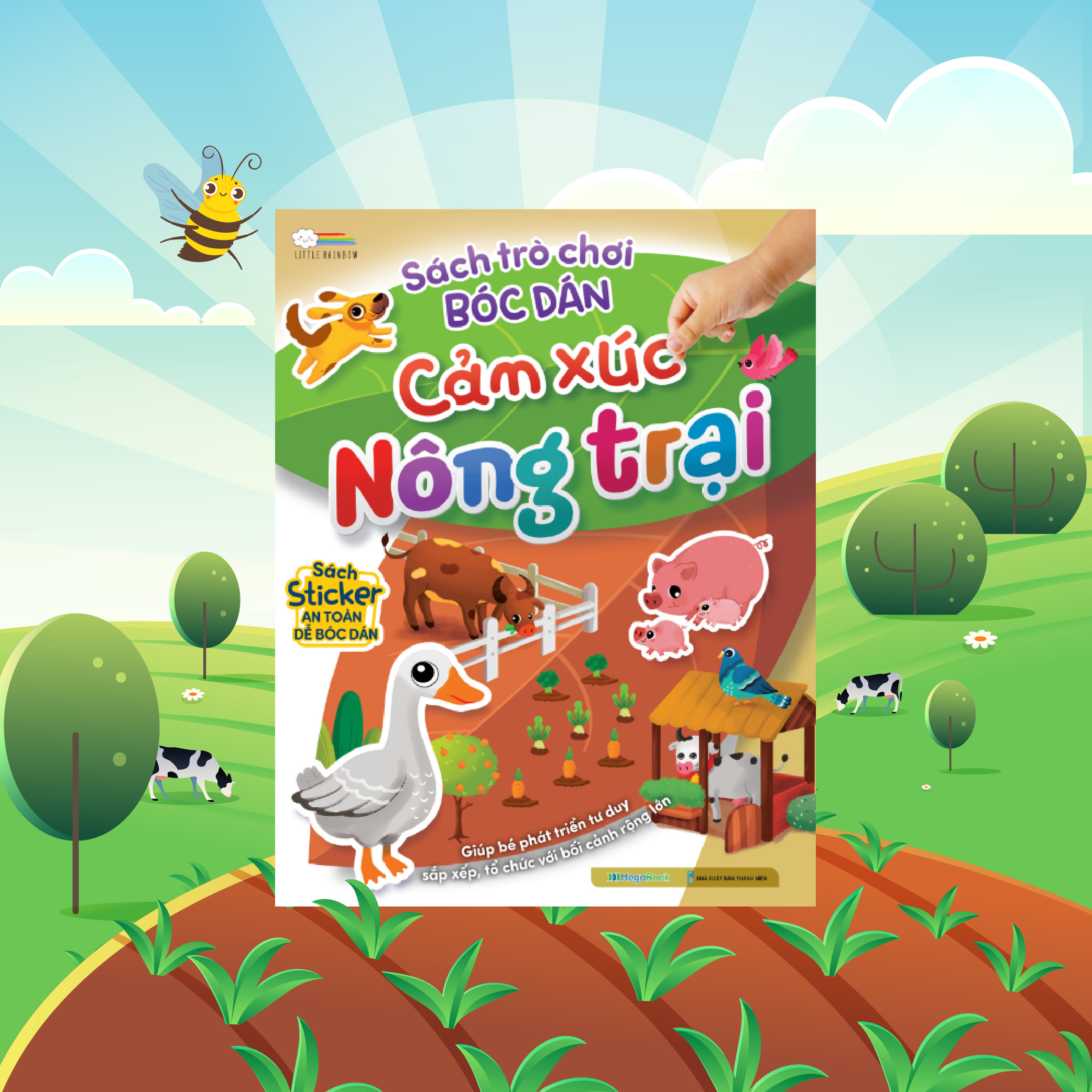 Sách trò chơi bóc dán - Cảm xúc Nông trại