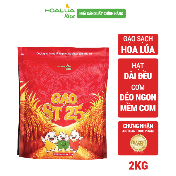 COMBO 2 túi ST25 2kg + 2 túi Tấm ST25 2kg (Tổng 8kg) - Dẻo mềm, thơm đặc trưng