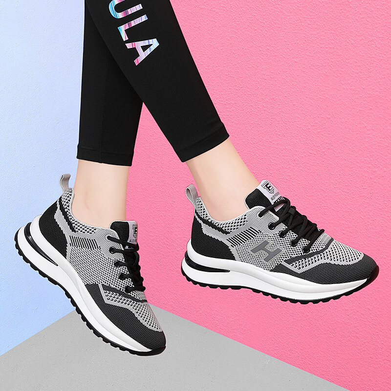 Giày thể thao nữ sneaker đi chơi siêu nhẹ êm chân đế chống trơn trượt chạy bộ V325