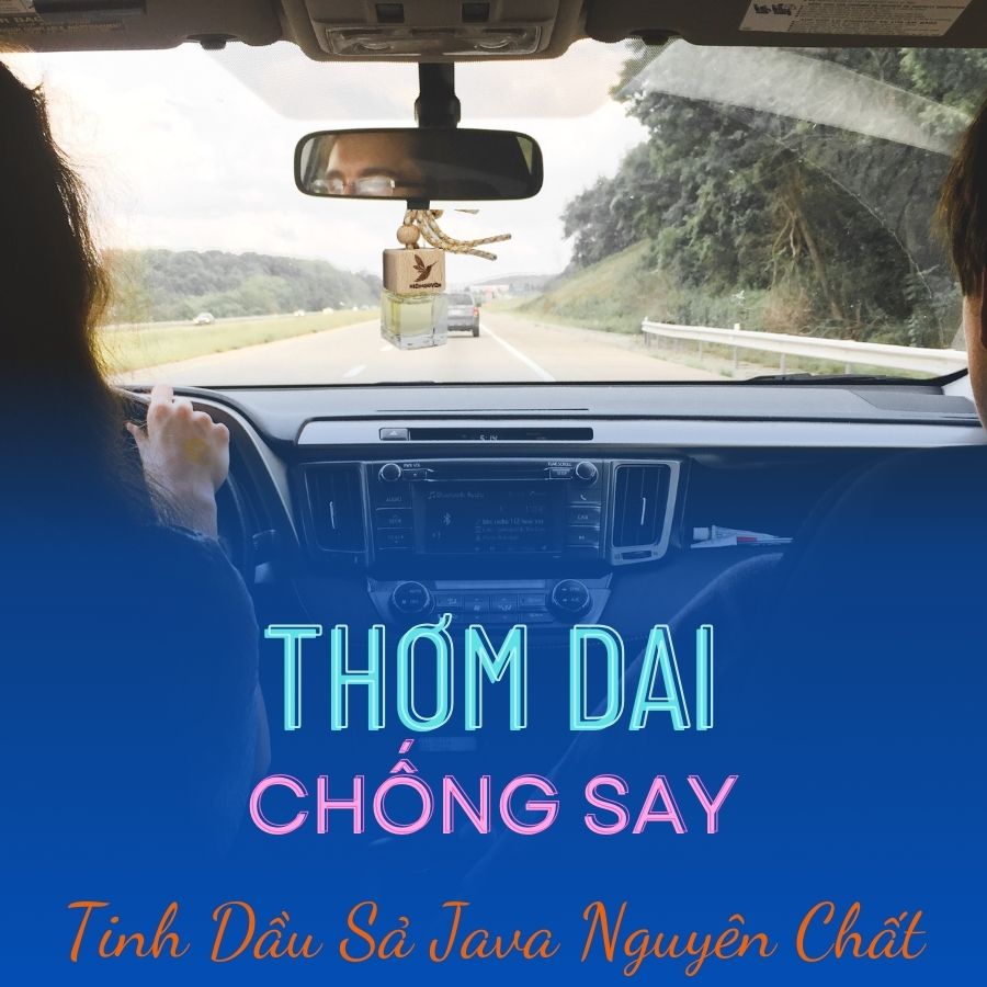 Tinh Dầu Sả Java Nguyên Chất - Chai Treo Khử Mùi (8ml): Khử mùi xe, mùi ẩm mốc, đuổi muỗi, thư giãn...