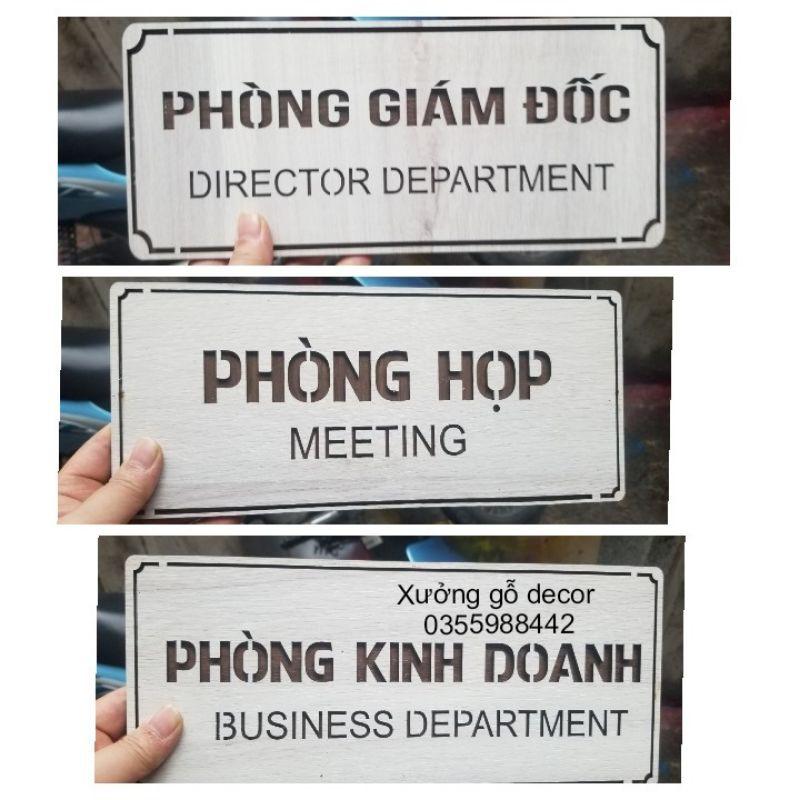 Bảng Gỗ Phòng Kinh Doanh